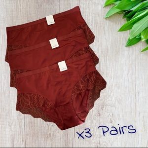 x3 Auden Orange Berry Polished Micro Brief X(14)